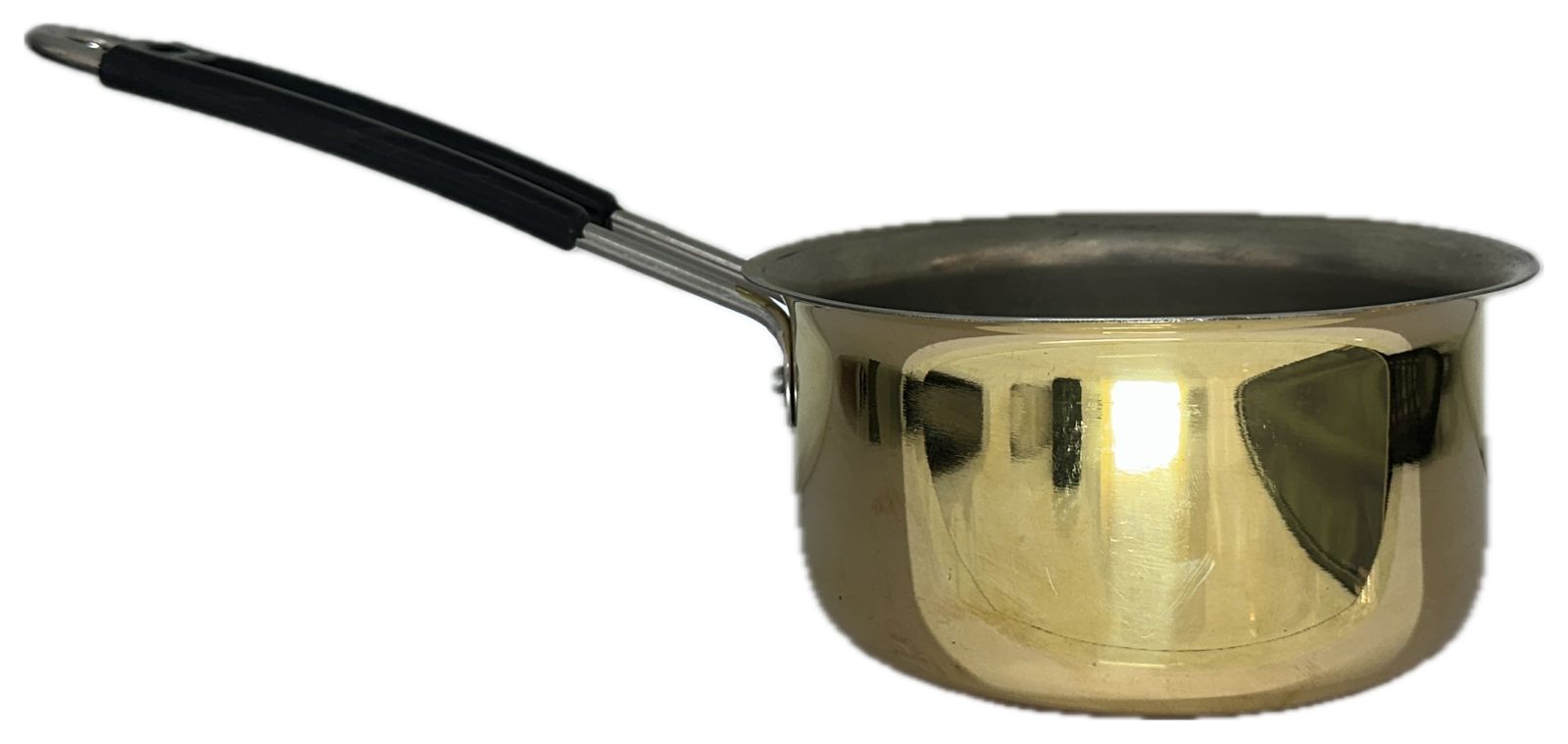 Lime Heavy Gauge Brass Sauce Pan with Kalai (Tin Coating)