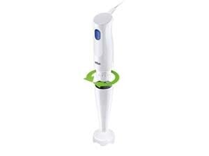 Braun MultiQuick 1 Hand Blender 450W with EasyTwist Technology, Lightweight, Stainless Steel, BPA-Free for Baby Food, Chutney, Puree, Lassi, Smoothie, Soup, Shake (MultiQuick 1 White