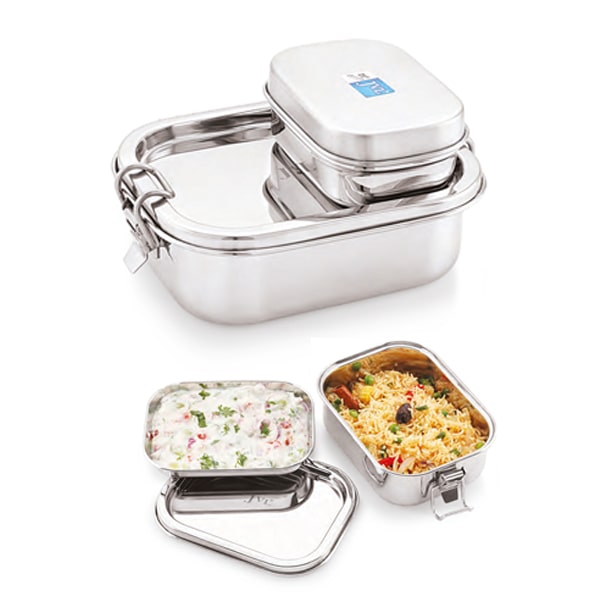 Stainless Steel Rectangular Leak Proof Lunch Box