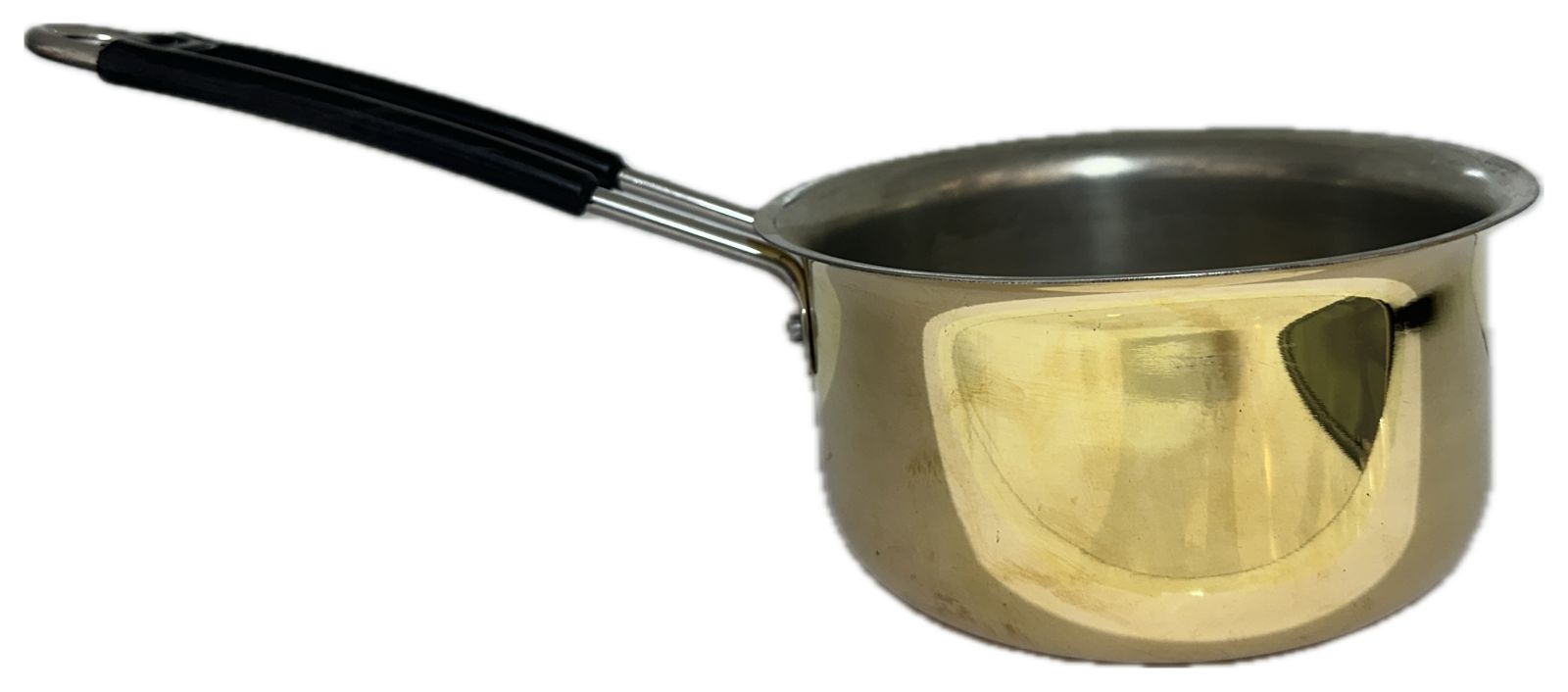 Lime Heavy Gauge Brass Sauce Pan with Kalai (Tin Coating)