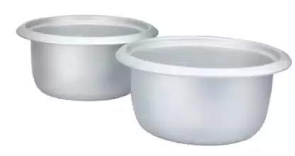 Prestige PRWO 0.6 L Electric Rice Cooker with 2 cooking pans|Detachable power cord|Durable body|Cool touch handles|White| Raw capacity-0.3L|Cooked capacity-0.6 L|Cooks for a family of 1 to 2 members