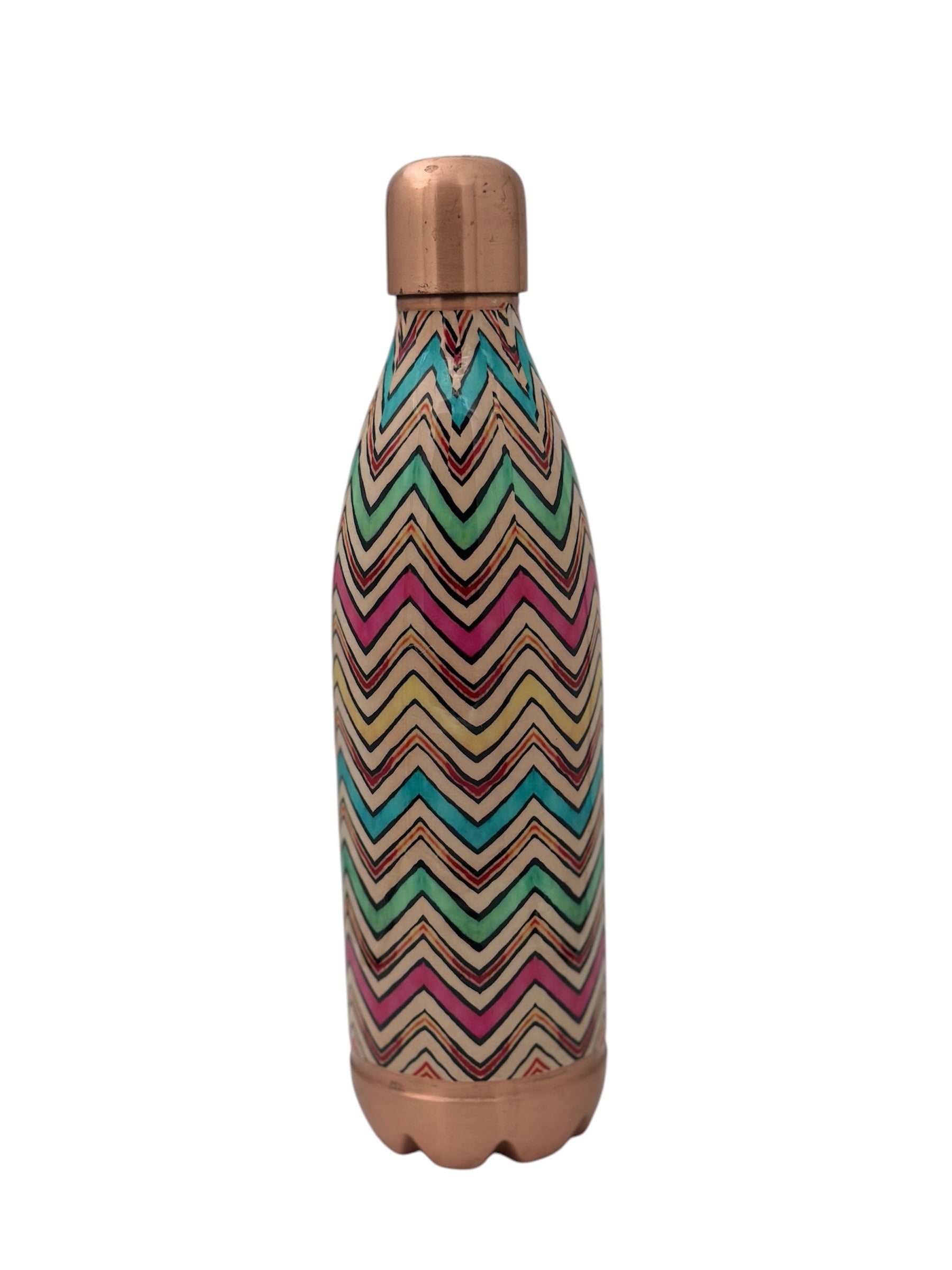 O2 1100ml Designer Joint-less Copper Water Bottle Certified