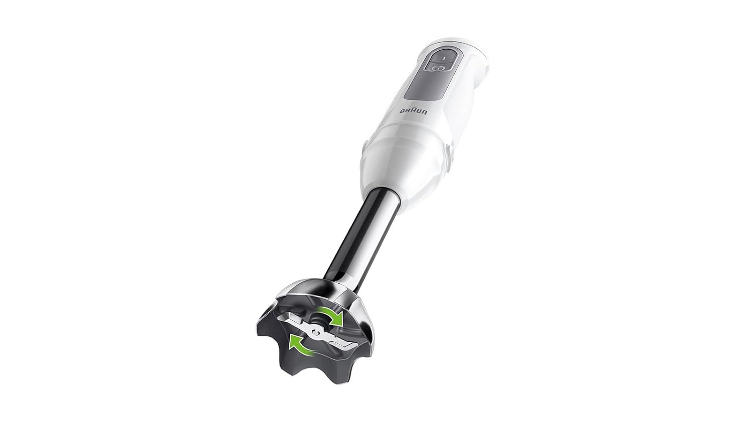 Braun MultiQuick 5, Powerful 1000W Hand Blender, Patented PowerBell Technology, Made in Europe, Guranteed Splash-Proof, 21 Speed + Turbo, All-in-1: Blender, Grinder, Chopper & Whisker, MQ50236M