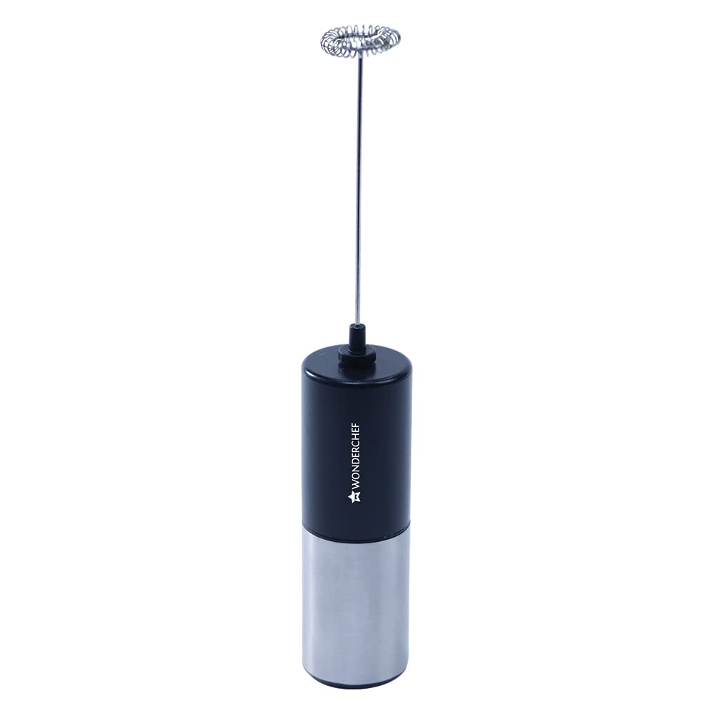 Regalia 6W Milk Frother for Coffee - Handheld Battery-Operated for Coffee, Lattes, Lemonade, Hot Chocolates and Shakes - Black