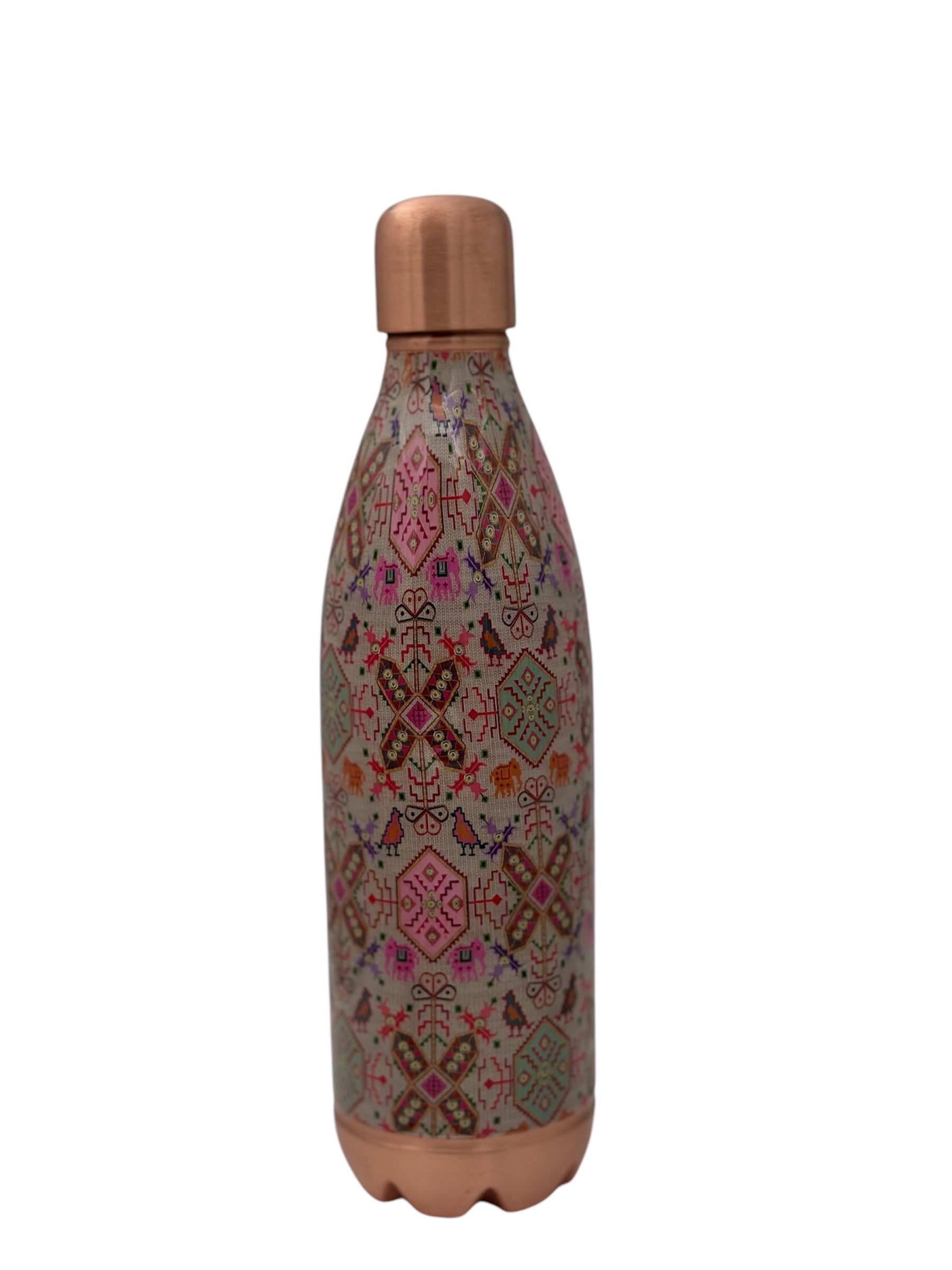 O2 1100ml Designer Joint-less Copper Water Bottle Certified
