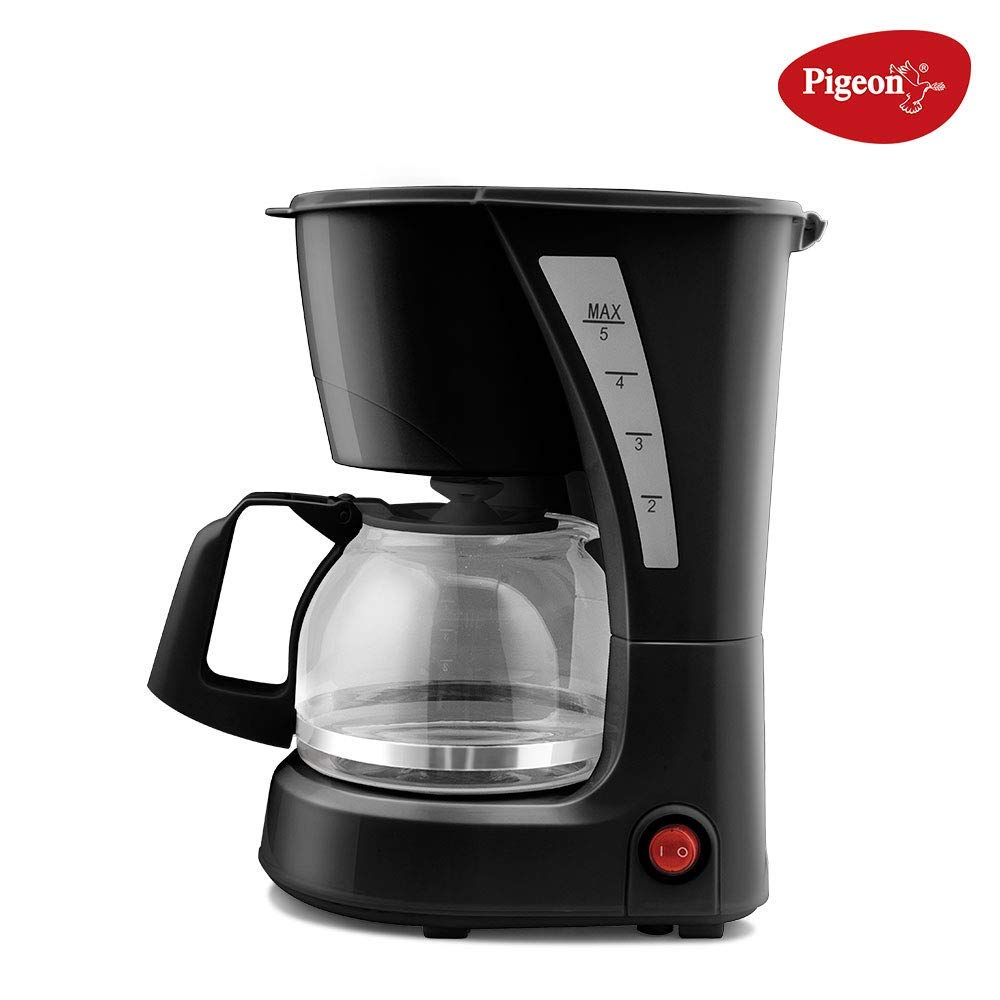 Pigeon Brewster Coffee Maker, 600 Watt, 4 Cups Drip Coffee maker (Black)