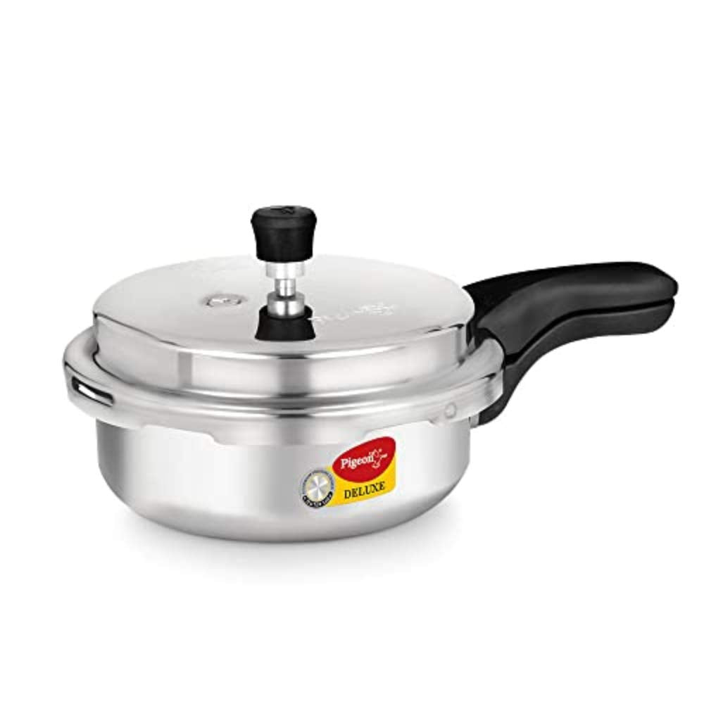 Pigeon Deluxe Aluminium Outer Lid Pressure Cooker, Silver