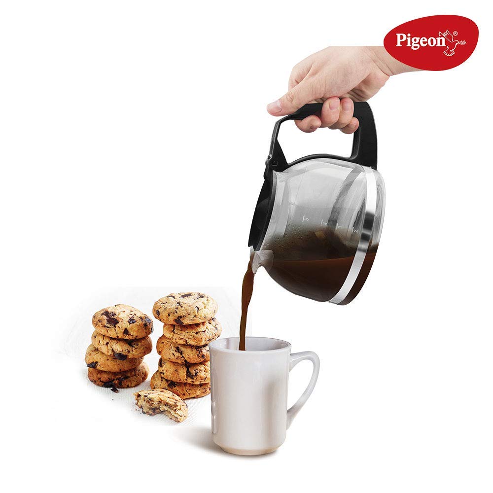 Pigeon Brewster Coffee Maker, 600 Watt, 4 Cups Drip Coffee maker (Black)