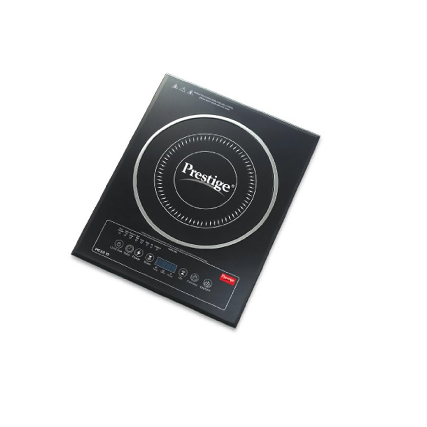 Prestige PIC 2.0 V2 2000-Watt Induction Cooktop with Touch Panel |Radiant|Black