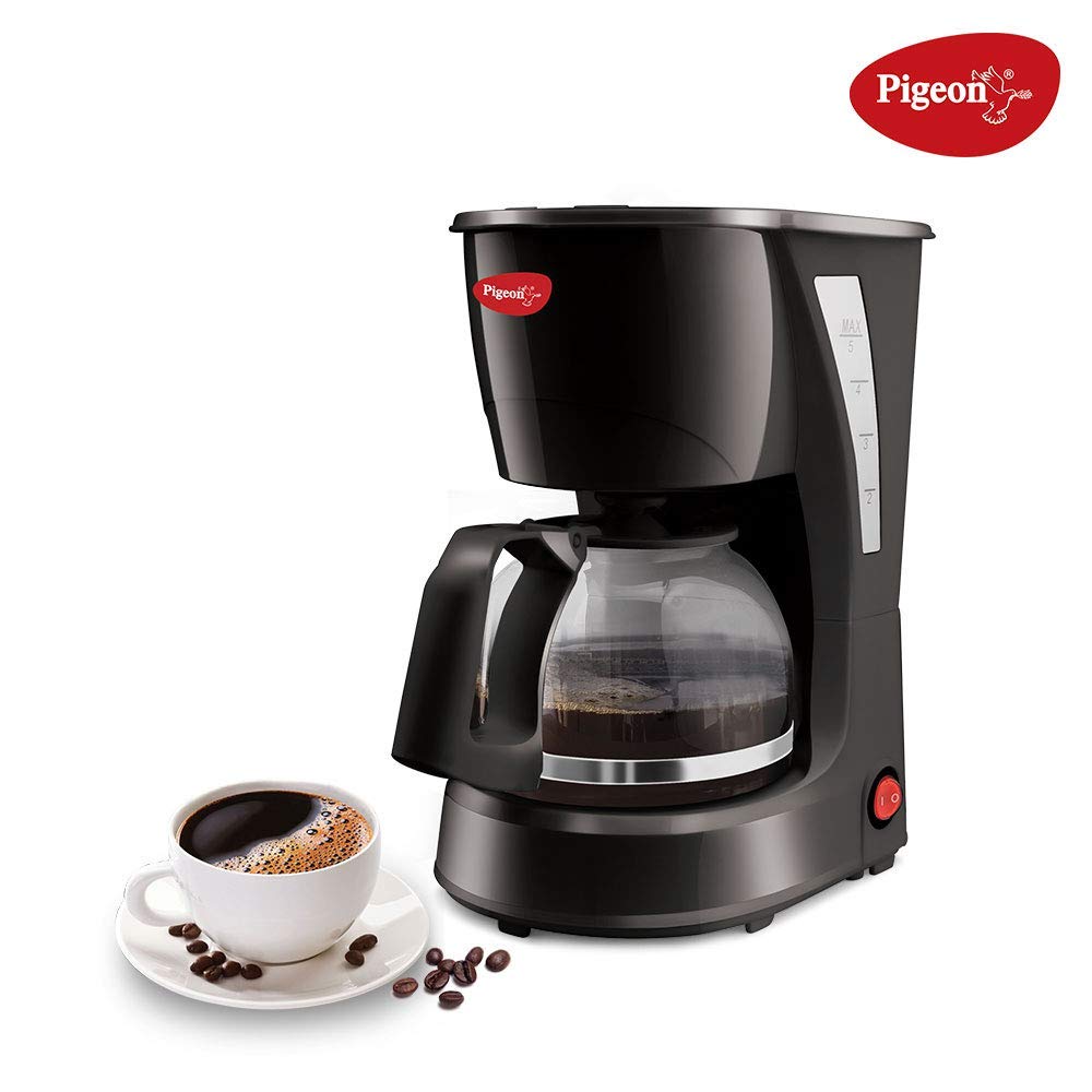 Pigeon Brewster Coffee Maker, 600 Watt, 4 Cups Drip Coffee maker (Black)