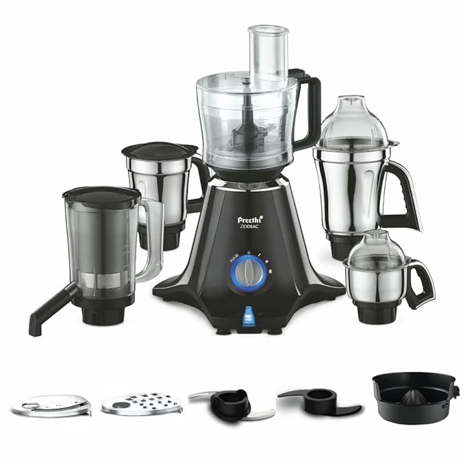Preethi Zodiac Mixer Grinder 750 Watt motor with 5 Jars