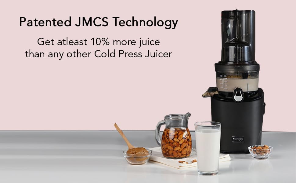 Kuvings REVO830 (Red/Black) Luxury Cold Press Whole Slow Juicer, World's 1st Patented Auto-Cutting Auger to reduce juicing time, 12 Yrs Motor Warranty, 240W Strong Motor, All-in-1 Fruit & Vegetable Juicer