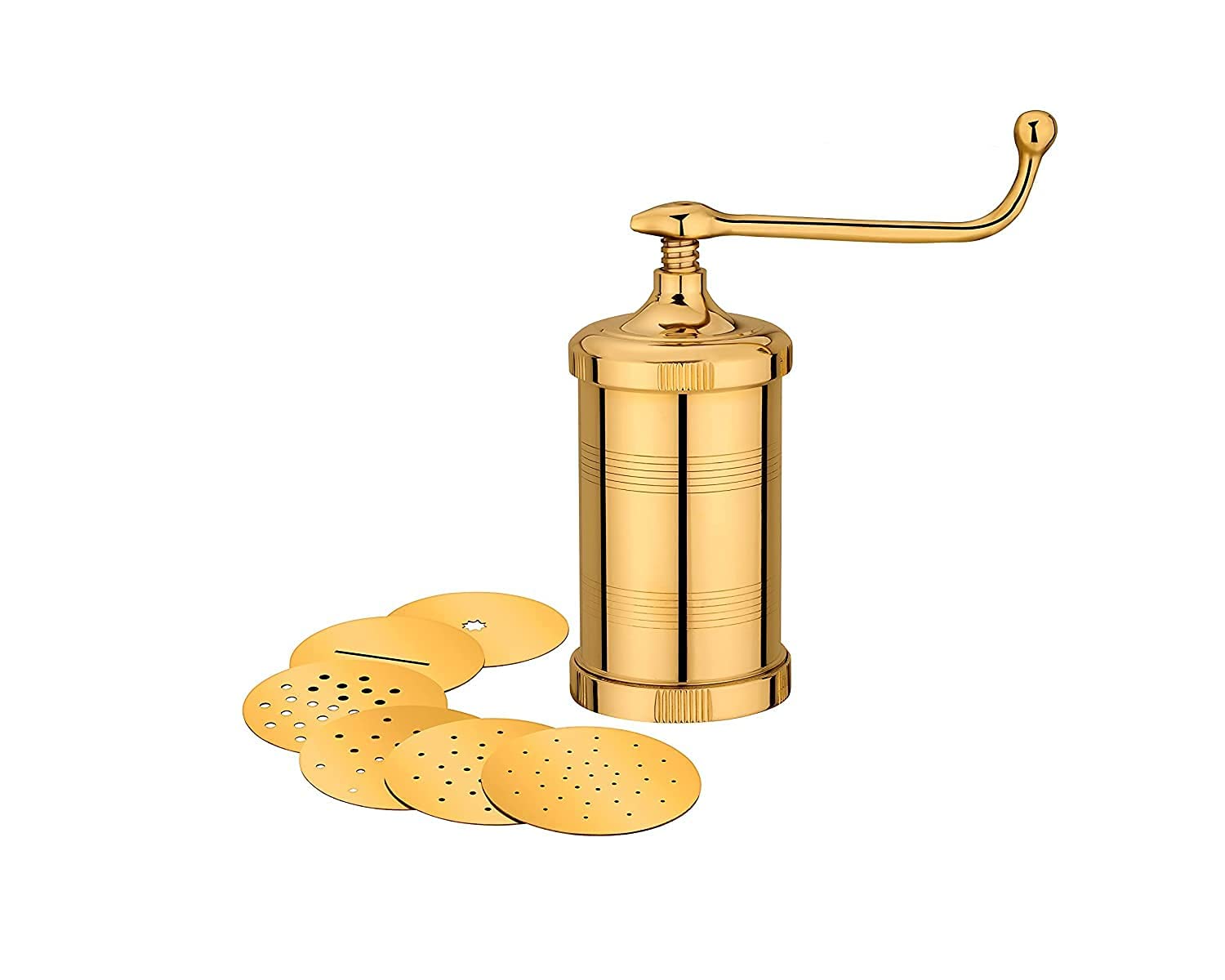 Lime Sev Sancha Pasta Maker| Sev Sancha Gathiya Murukulu Janthikulu Maker Machine With 6 Different Jali - Brass