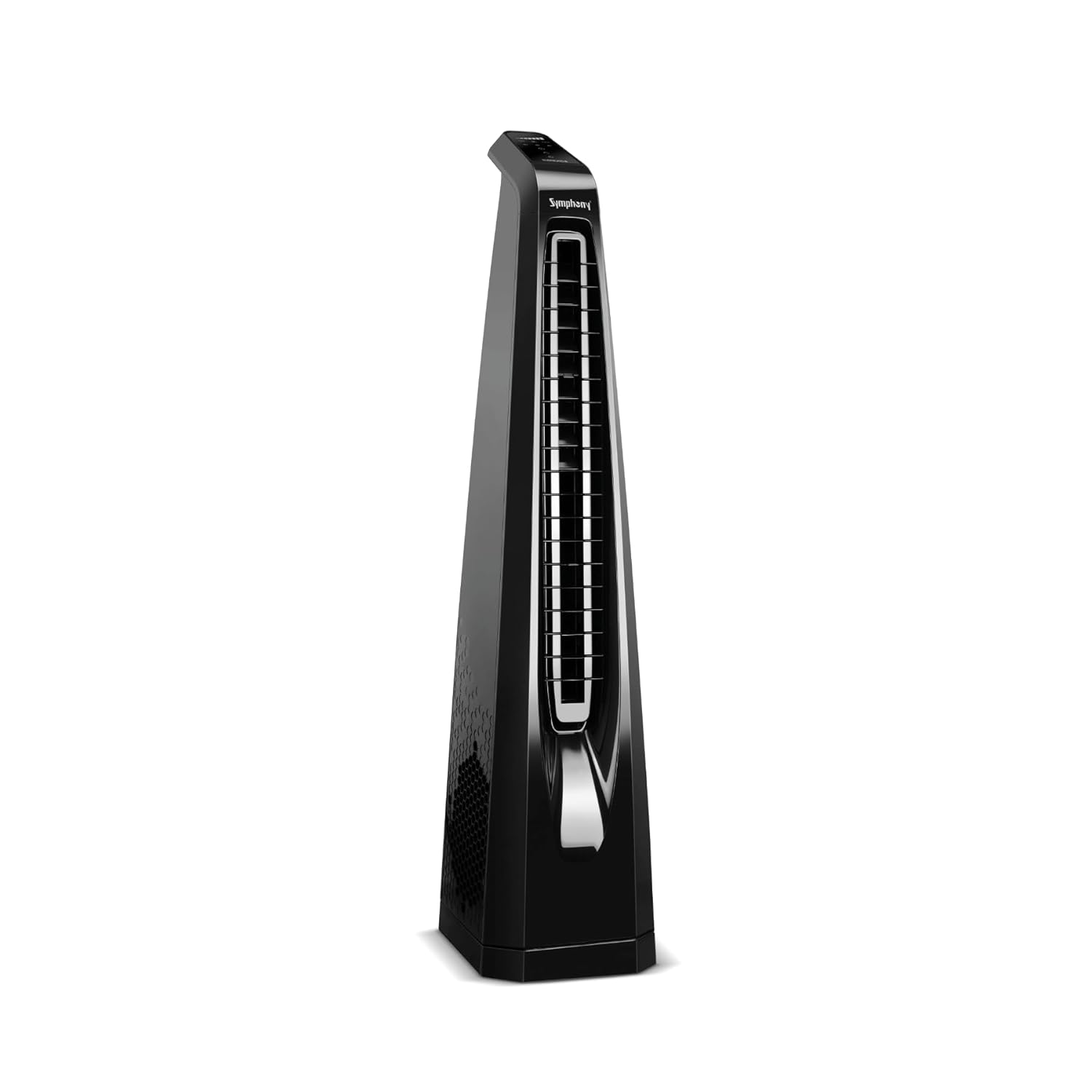 Symphony Surround B Personal Tower Fan | Silent Tower Fan for Home | BLDC Turbo Throw | Touchscreen Control Panel | Remote Control | Low Power Consumption | Black