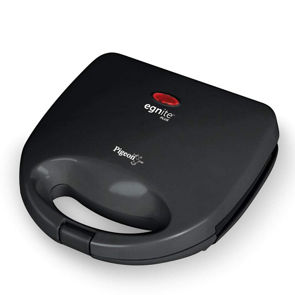 Pigeon Bread Sandwich Maker with Aluminium Nonstick Coated Fixed Plates (Toaster))