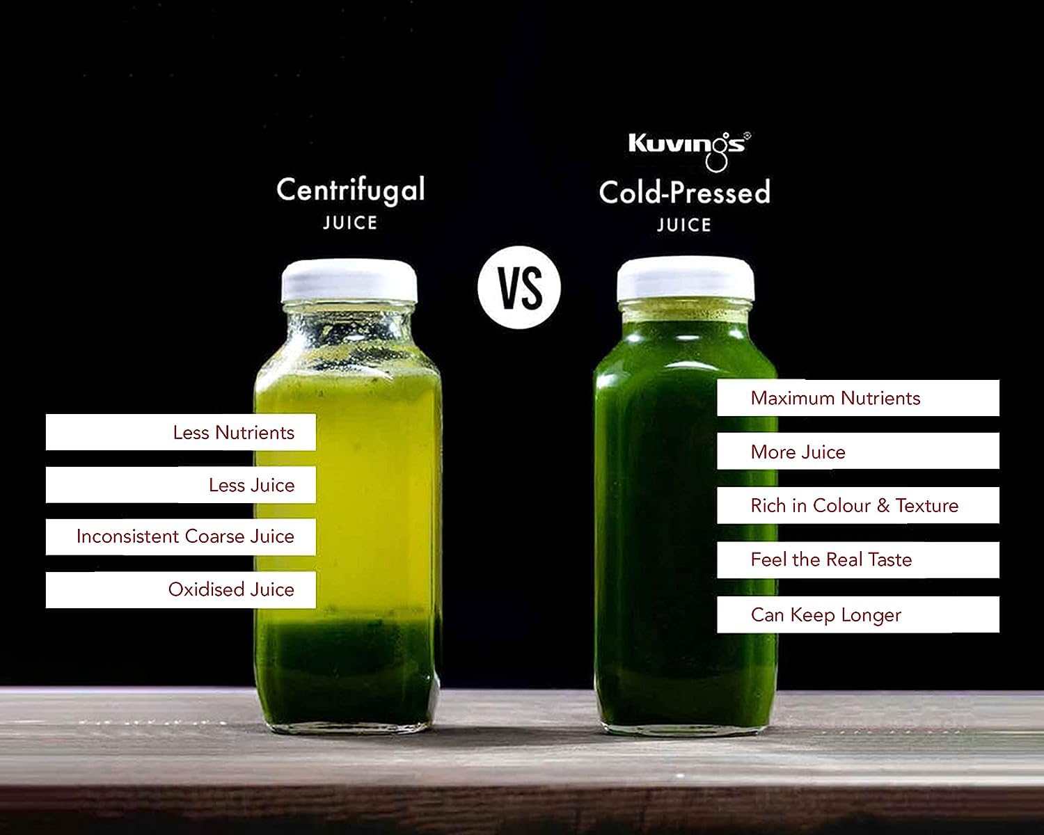 Kuvings B1700 Cold Press Juicer for Home, All-in-1 Juicer for Fruits, Vegetables & Nut Milk, Patented JMCS Technology for 10% More Juice, Easy to Clean & Assemble, 12 Yrs Warranty (Motor)