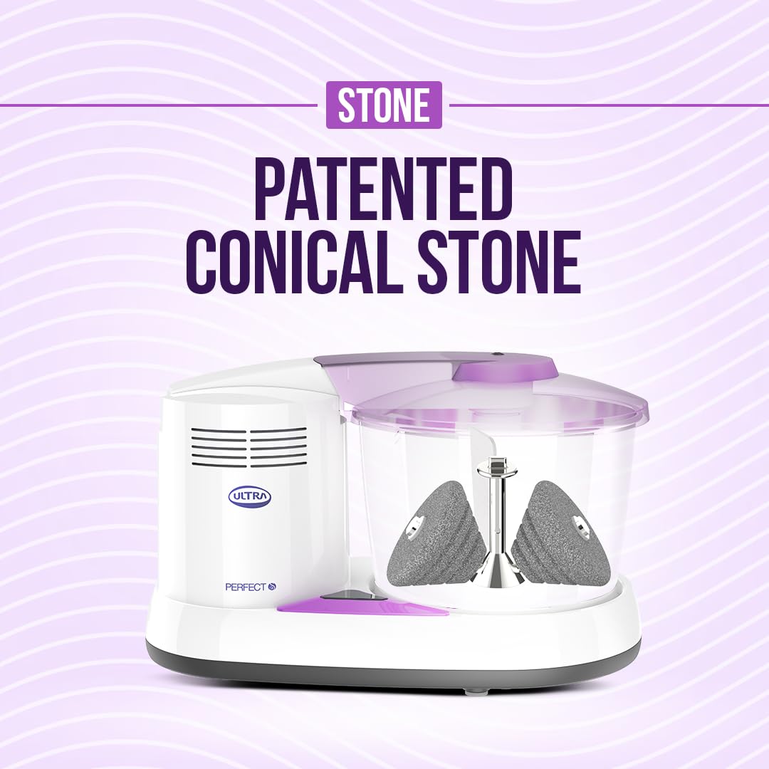 Elgi ULTRA Perfect S 2 Liter Stone Table Top Wet Grinder, 110 Volts with Atta Kneader FOR USE IN USA AND CANADA ONLY