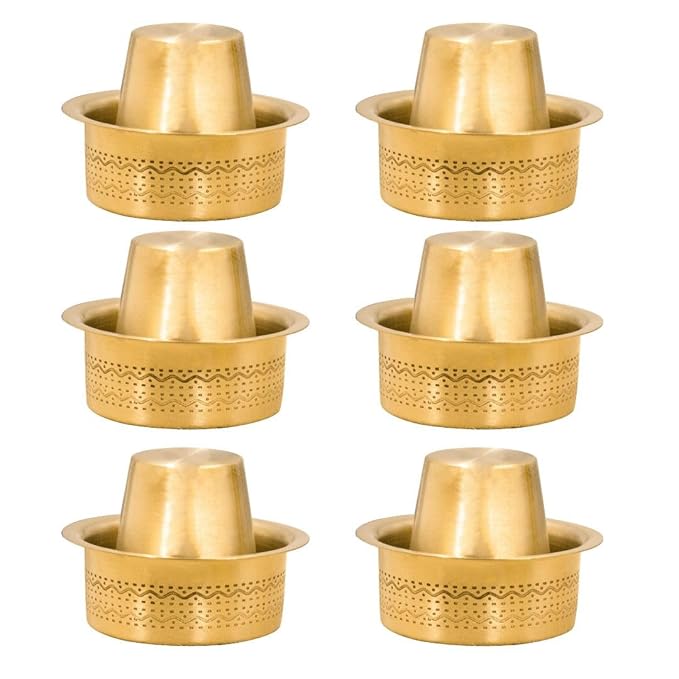 LIME South Indian Brass Coffee Cup Dawara/Dabara Set Matt - 150ml