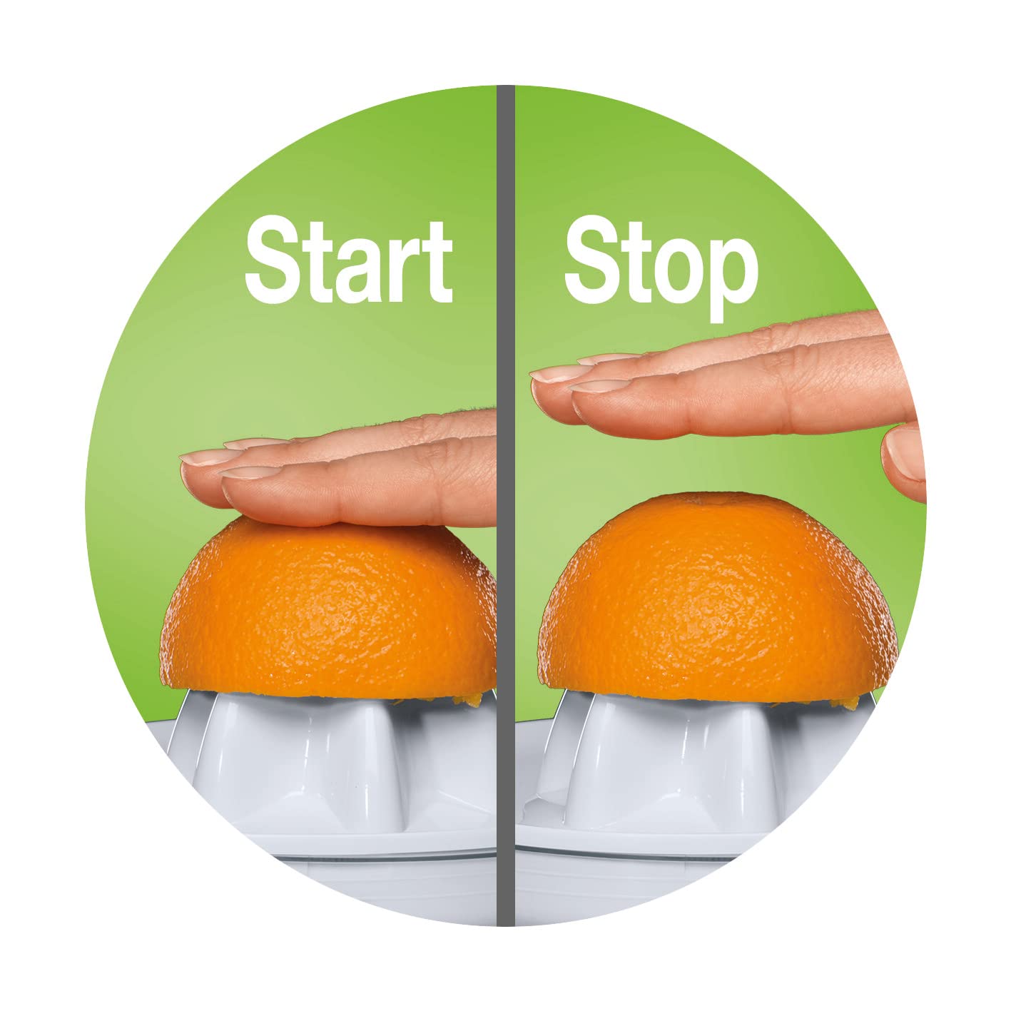 Braun Electric Citrus Juicer, CitrusQuick 1, Automatic Juicer for Citrus Fruits, Auto Stop Start Function, 2-Way Rotation, Portable Fruit Squeezer, Transparent Jar, Pulp Control, 20 Watt, CJ-3000