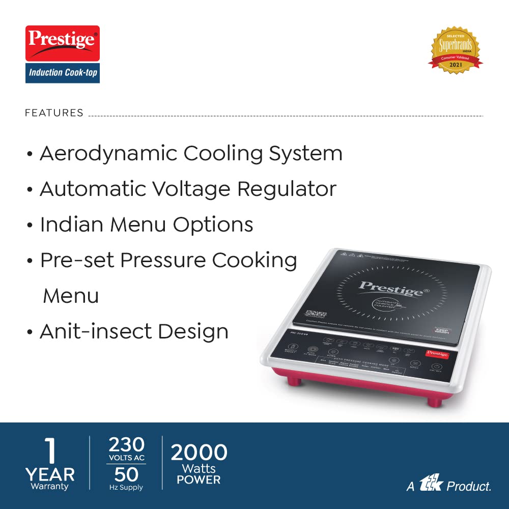 Prestige Induction COOKTOP PIC 31.0 V4 bLACK-2000W
