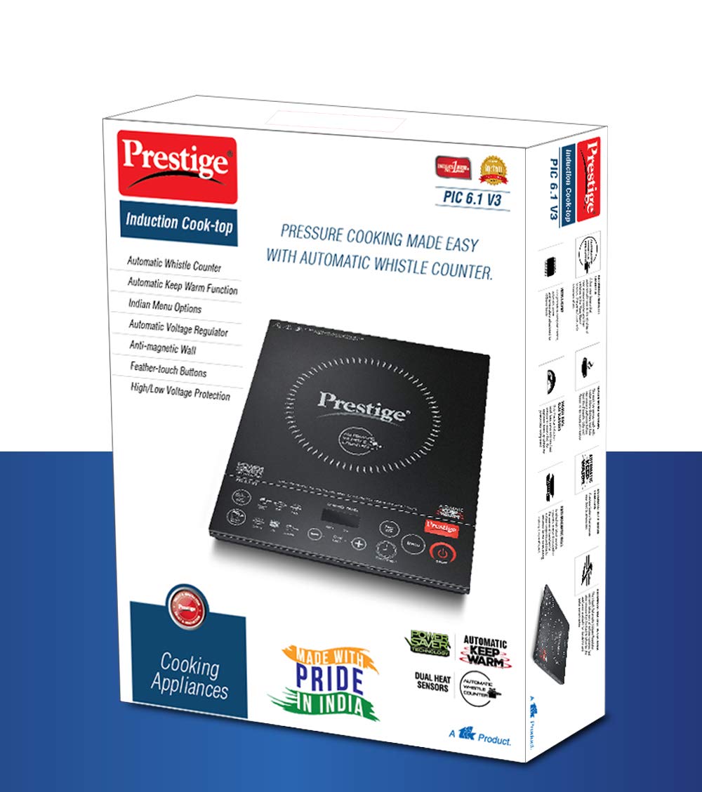 Prestige PIC 6.1 V3 PIC 2200 Watts Induction Cooktop