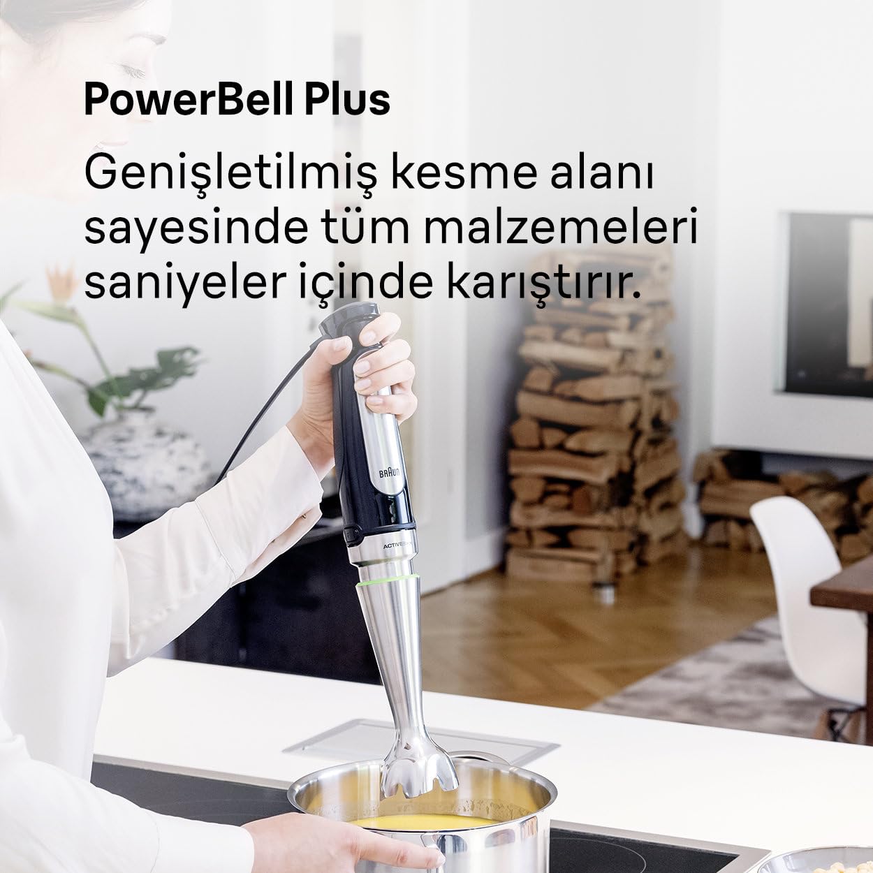 Braun MultiQuick 7 Hand Blender 1000W with Beaker, 1.5L Food Processor, Whisk, ActiveBlade, Easy SmartSpeed, PowerBell Plus, SplashControl for Dough Making, Chopping, Masala Grinding, Smoothie MQ7075X