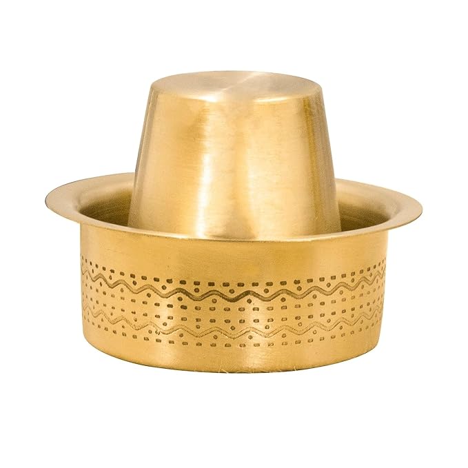 LIME South Indian Brass Coffee Cup Dawara/Dabara Set Matt - 150ml