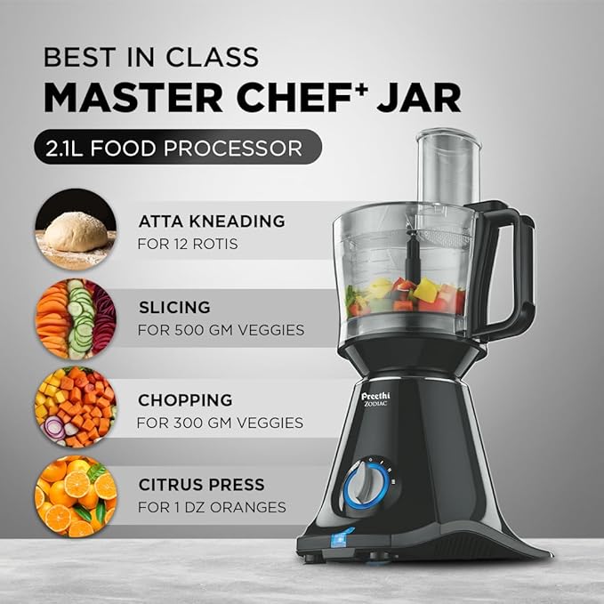 Preethi Zodiac Mixer Grinder 750 Watt motor with 5 Jars