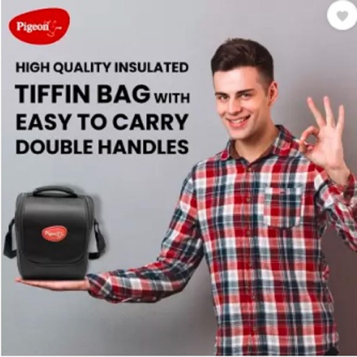 Pigeon Heat and Treat Lunch Box Pack of 4 Microwave Safe, Leak Proof| 600ml,400ml,250ml,100ml | 750ml Black Bottle