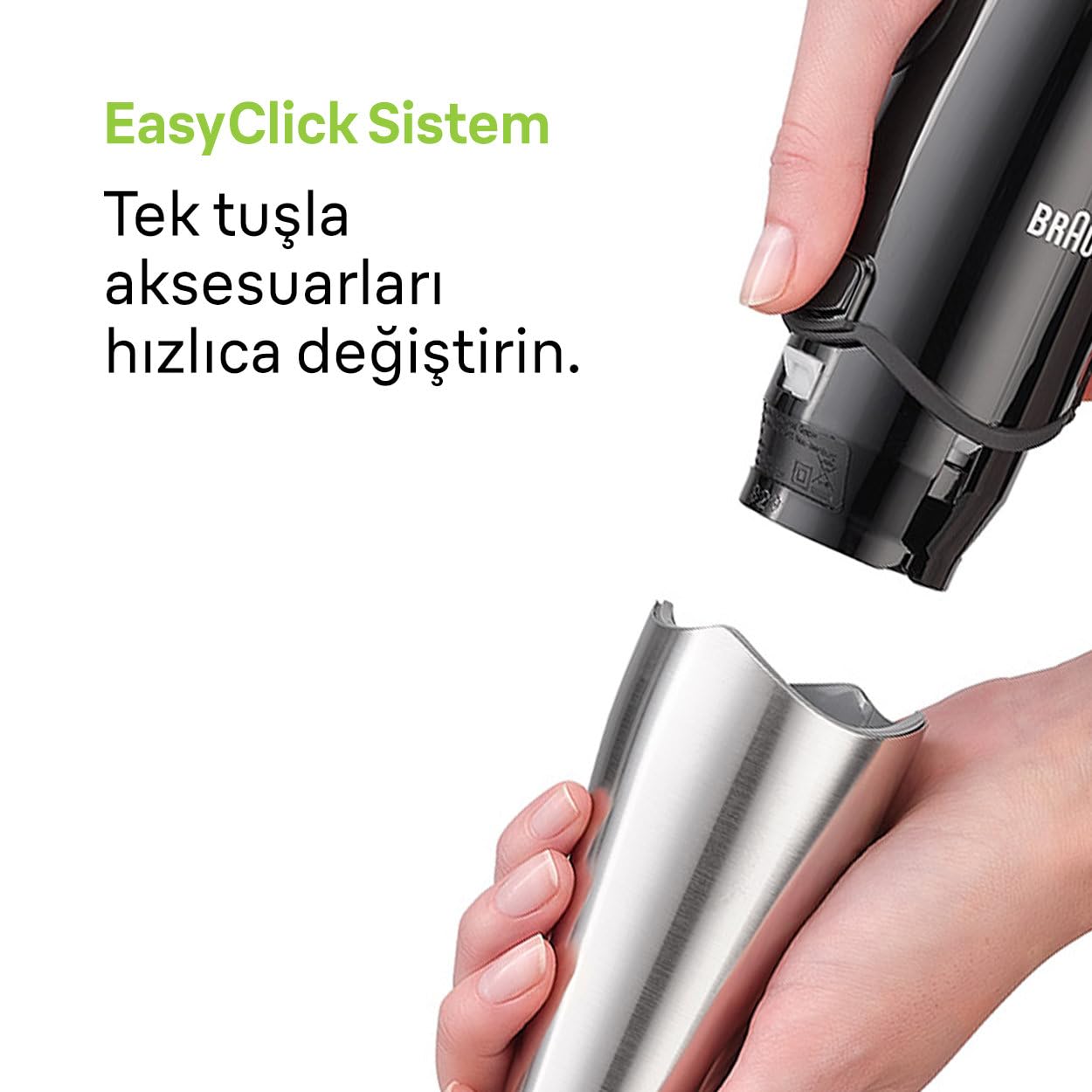 Braun MultiQuick 7 Hand Blender 1000W with Beaker, 1.5L Food Processor, Whisk, ActiveBlade, Easy SmartSpeed, PowerBell Plus, SplashControl for Dough Making, Chopping, Masala Grinding, Smoothie MQ7075X