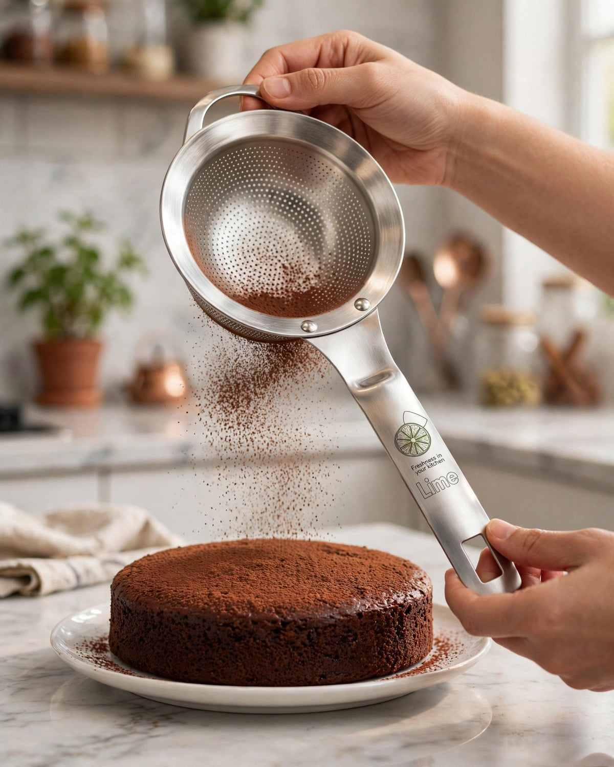 LIME Multi-Use Stainless Steel Perforated Strainer (3 Sizes)