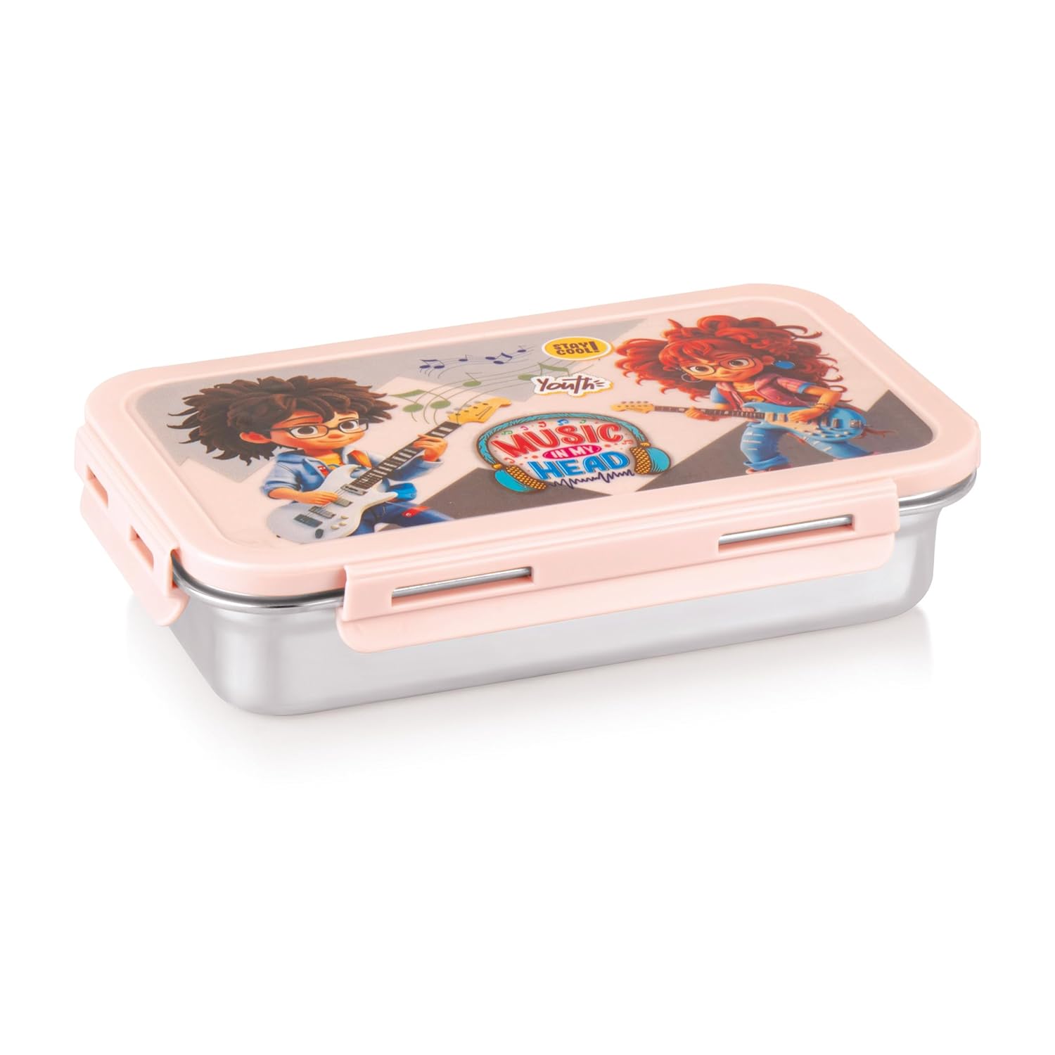 Brunch Stainless Steel Lunch Box with 1 Small Container Airtight Leak-Proof Food Grade - 560ml+170ml