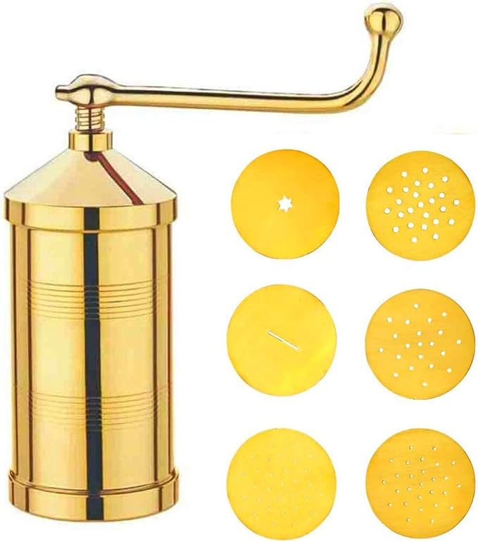 Lime Sev Sancha Pasta Maker| Sev Sancha Gathiya Murukulu Janthikulu Maker Machine With 6 Different Jali - Brass