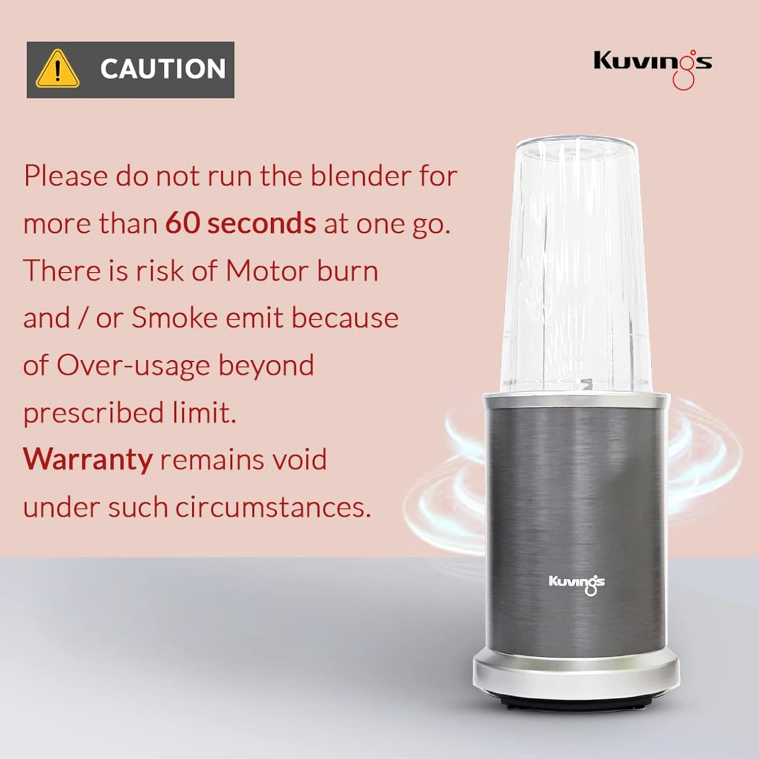 Kuvings 2025 New Nutri Blender PRO 2.0 Gunmetal Grey, Powerful 1000W Motor, Upgraded 2 Blades for Wet & Dry with 2 Jars, Mixer/Grinder/Smoothie Maker, Stainless Steel Body (Gunmetal Grey)