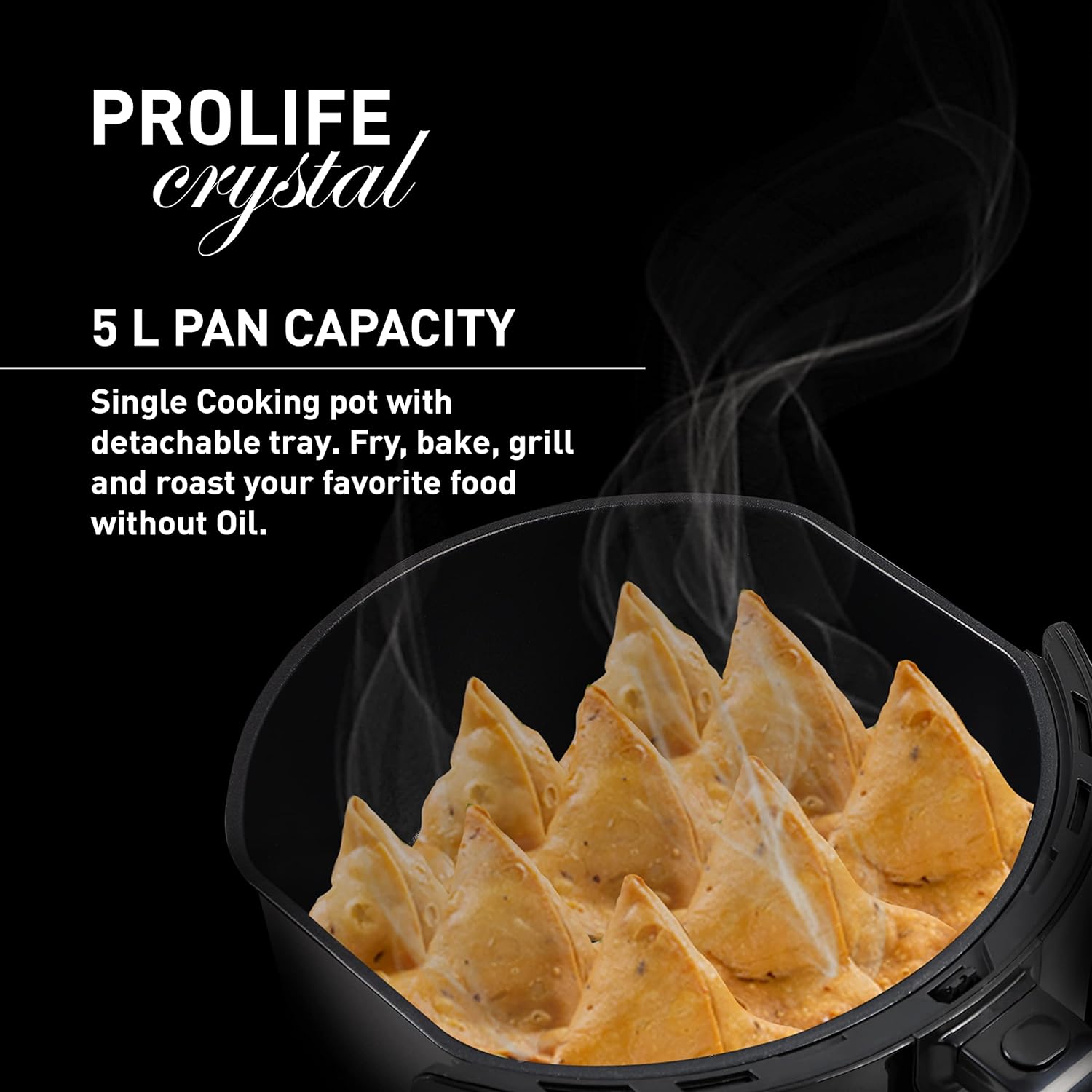 Havells Air Fryer Prolife Crystal | 1500W | 5L