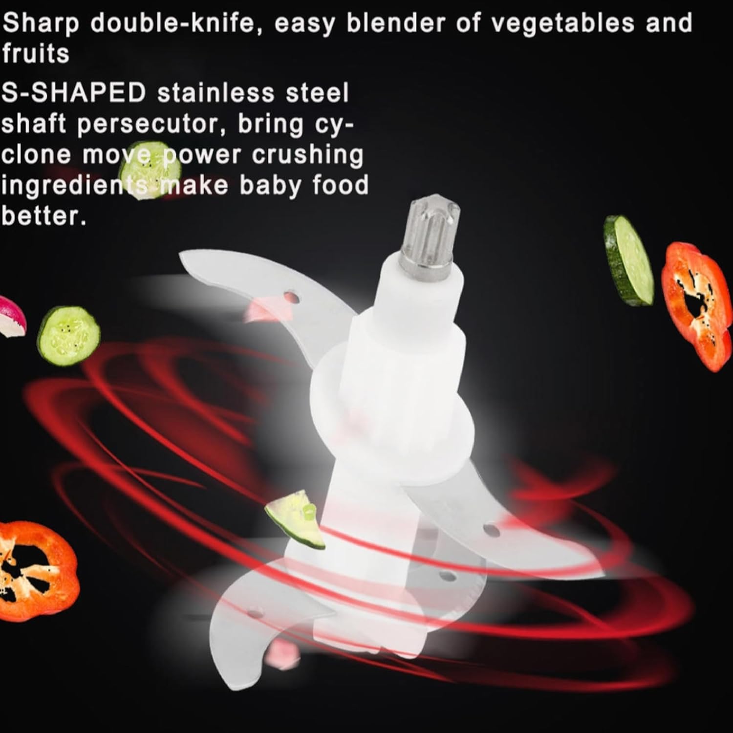 Pigeon Ultra Fast Electric 300 Watts Electric Chopper For Kitchen, Twin Blade Technology, 600 Ml 'Chop-N-Store' Plastic Bowl With Lid, Vegetable Chopper, Cutter, Chop, Mince, Dice, Whisk, Blend