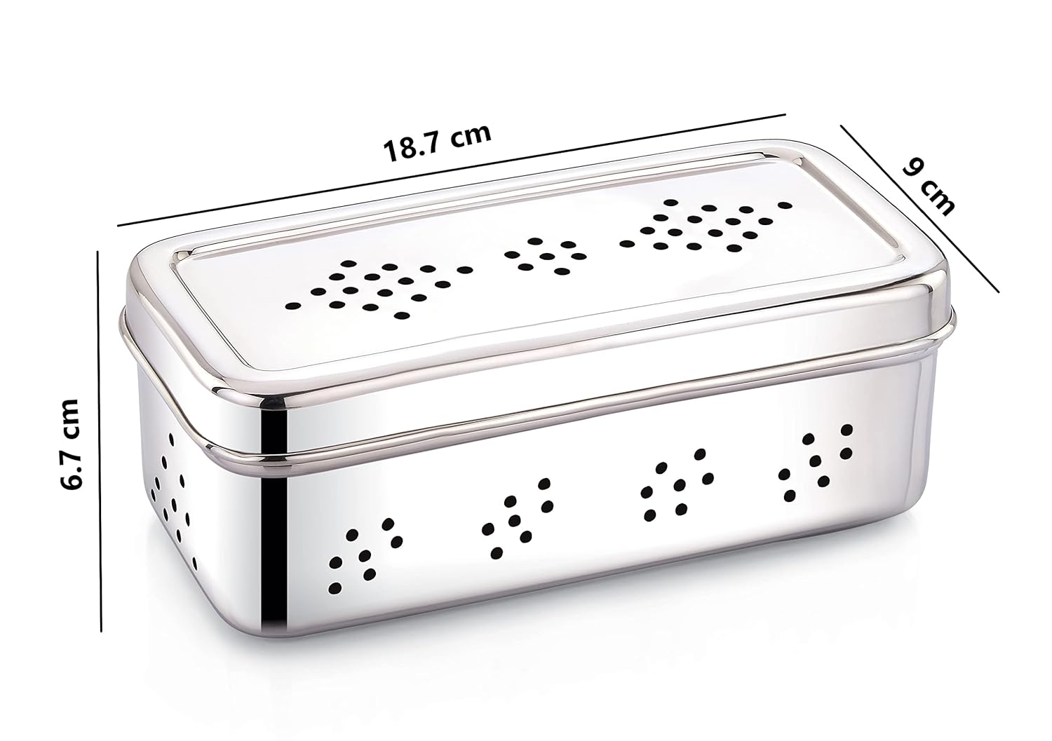 Lime Stainless Steel Fridge Container for herb, vegetable etc/Stainless Steel Herb Storage Box/FreshHerb Keeper food grade and space saving shape