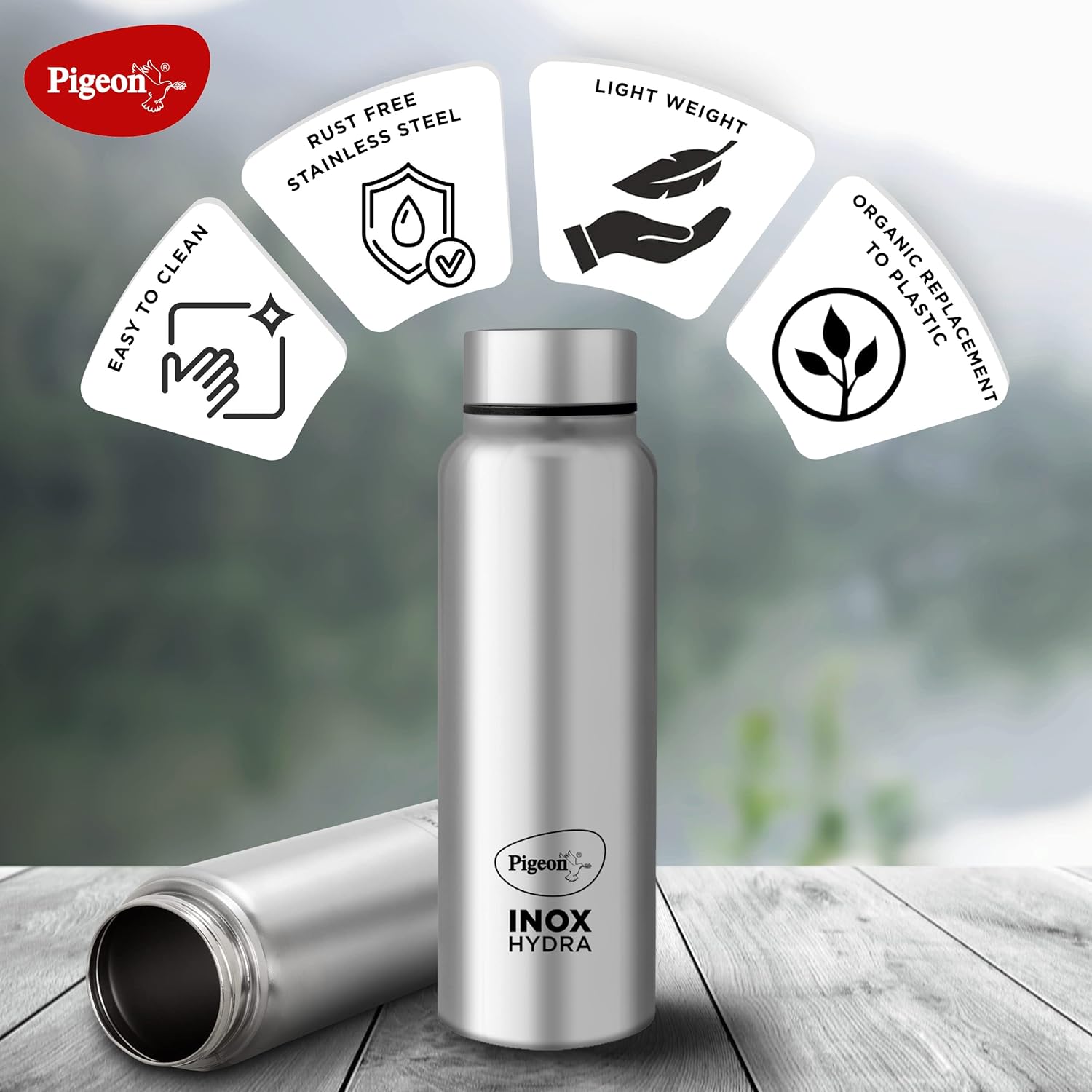 Pigeon by Stovekraft Inox Hydra Plus Stainless Steel Drinking Water Bottle