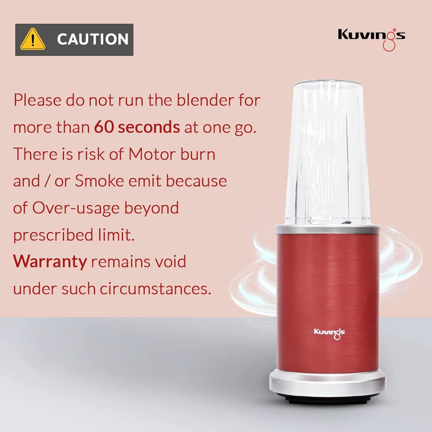 Kuvings New 2025 Nutri Blender PRO 2.0 Ferrari Red, Powerful 1000 W Motor, Upgraded 2 Blade Set for Wet & Dry, 2 Jars, Longest Warranty 7 Yrs, Mixer/Grinder/Smoothie Maker