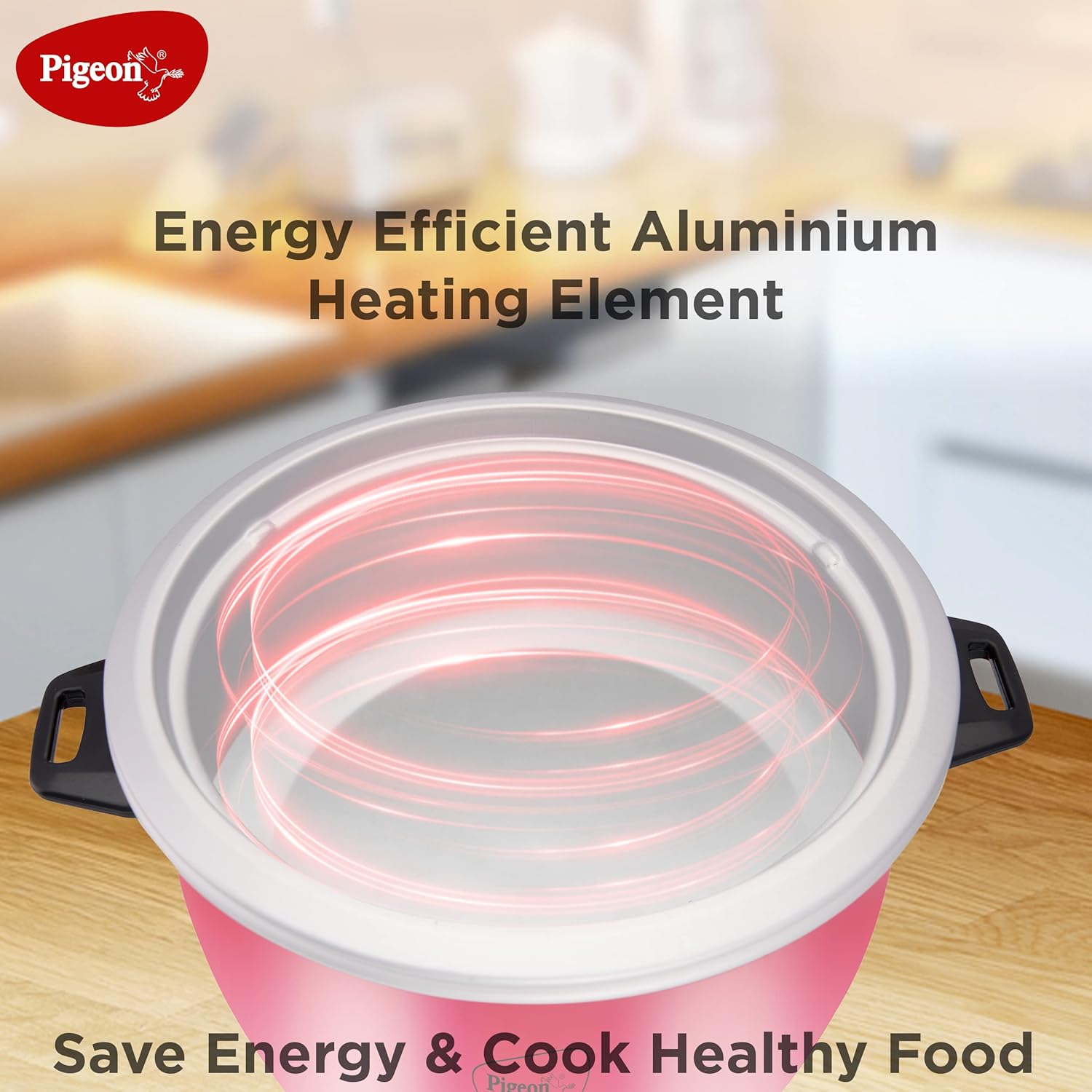 Pigeon Joy Rice Cooker with Single pot, 1 litres.