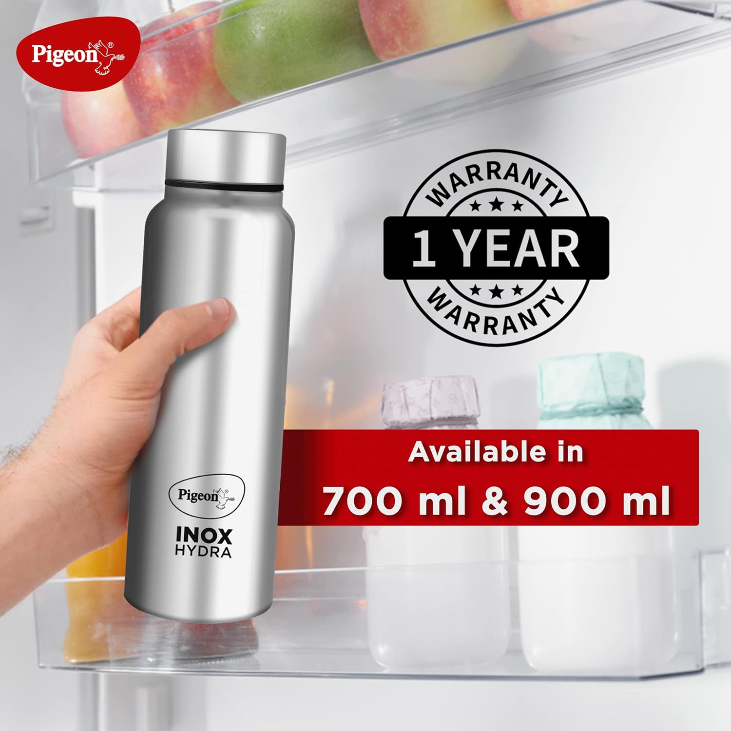 Pigeon by Stovekraft Inox Hydra Plus Stainless Steel Drinking Water Bottle