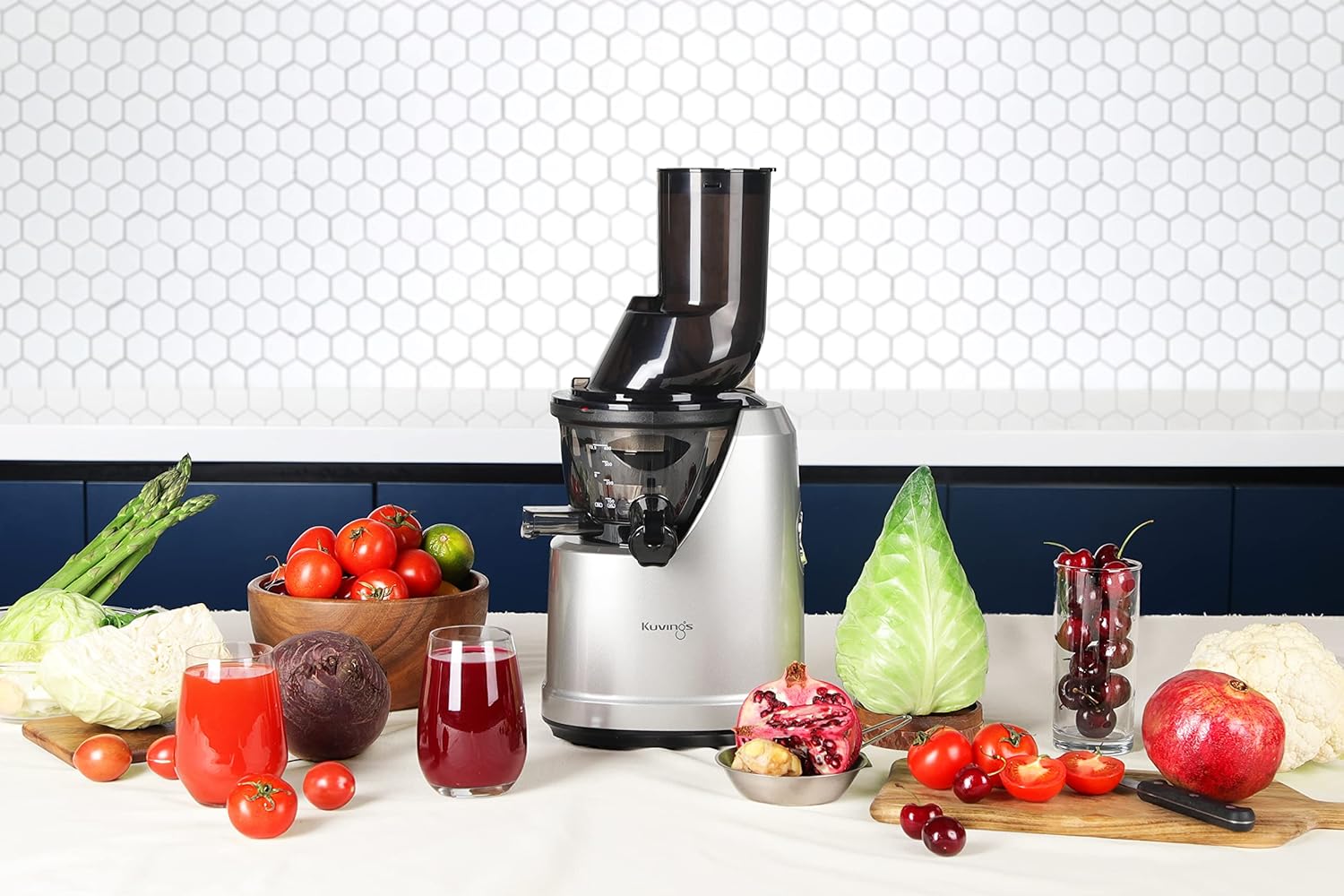 Kuvings B1700 Cold Press Juicer for Home, All-in-1 Juicer for Fruits, Vegetables & Nut Milk, Patented JMCS Technology for 10% More Juice, Easy to Clean & Assemble, 12 Yrs Warranty (Motor)