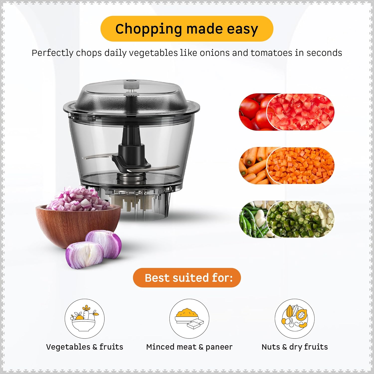 Atomberg Tavi Mixer Grinder | ππππ ππ§π₯π² ππ¨π« ππ & πππ§πππ | Unique Coarse Mode for Silbatta-Like Texture Intelligent 600W Motor | 4 Jars Including Chopper Jar | Matte Black/Sand Grey