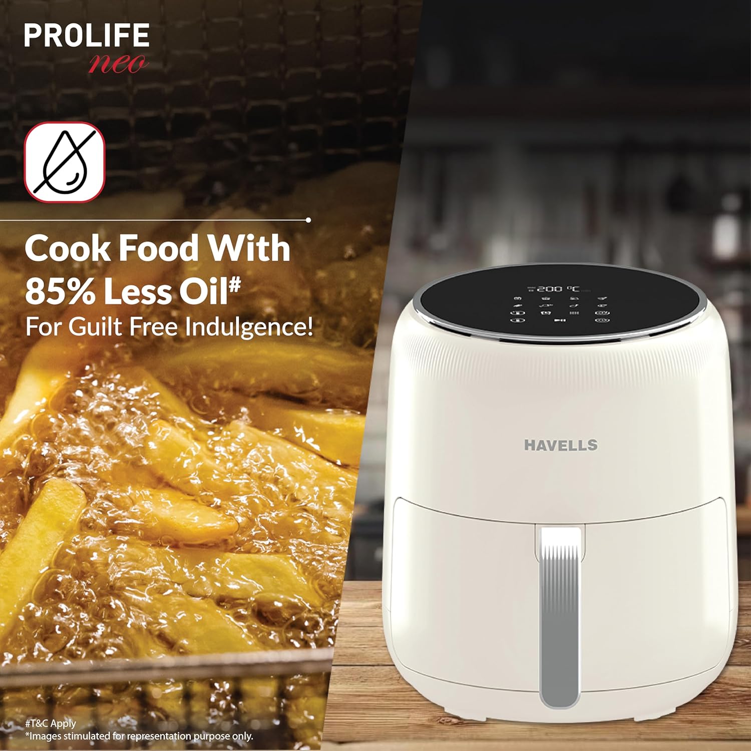 Havells Prolife Neo Air Fryer 4.5 LITERS