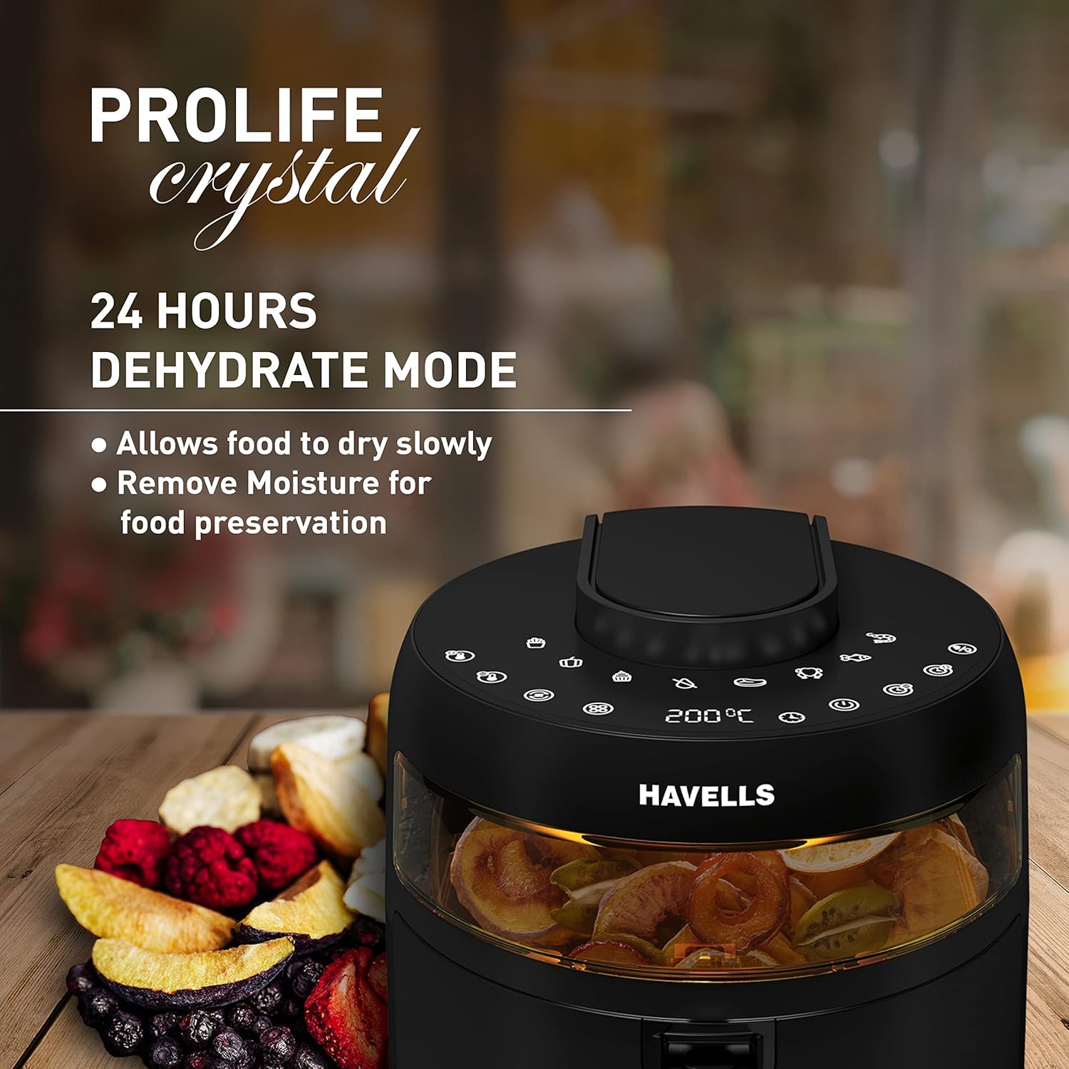 Havells Air Fryer Prolife Crystal | 1500W | 5L