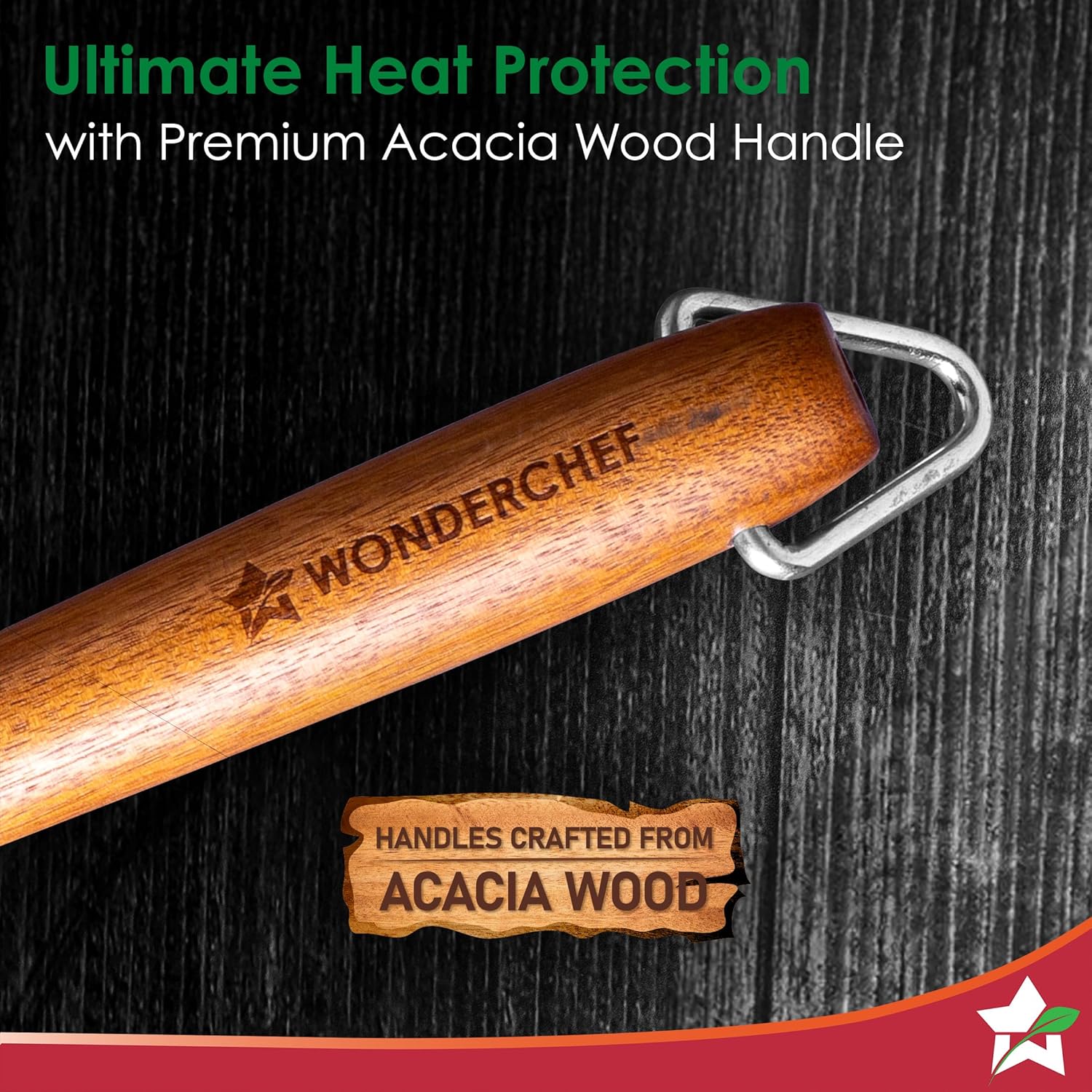 Ferro Light-Weight Cast-Iron Dosa Tawa | Pre-Seasoned with 100% Vegetable Oil | 40% Lighter Than Regular Cast-Iron Cookware | Cool-Touch Real Acacia Wood Handles | 10-Year Warranty