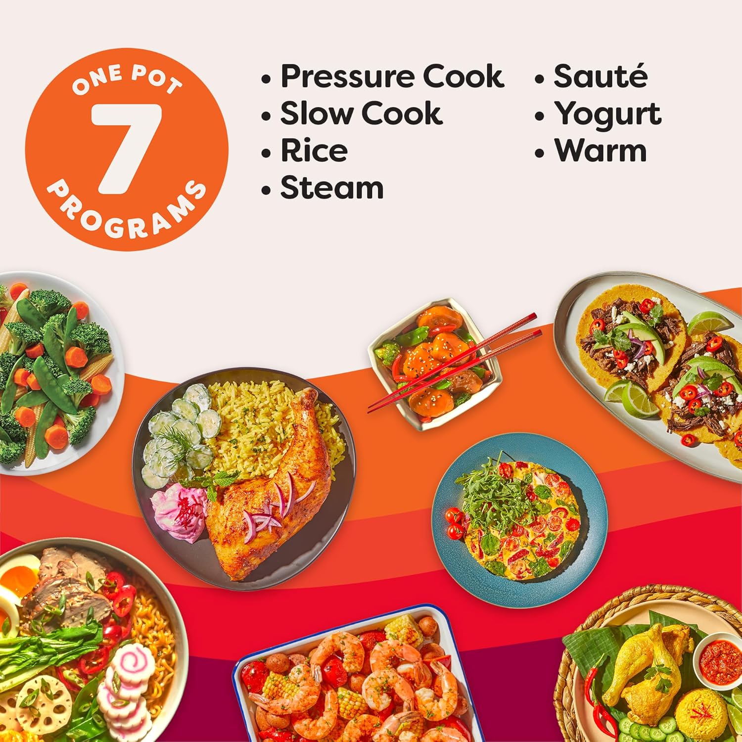 Instant Pot Duo 3QT (2.8L) And 6QT (5.7L) 7-in-1 Electric Pressure Cooker, Multi Pot, SS304 Stainless Steel Inner Pot, Slow Cook, Rice Cooker, Steamer, Sauté, Yogurt Maker & Keep Warm, 11 Customizable programs, 230V