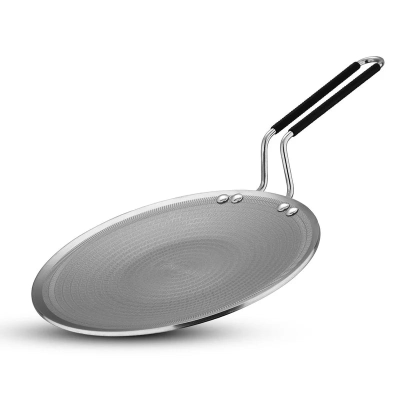 Bergner Hitech Tri-Ply Stainless Steel Non-Stick Roti Tawa - Induction Bottom