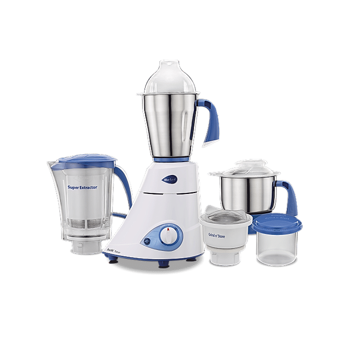 Preethi Blue Leaf Platinum Mixer Grinder 750 Watt Motor with 5 Jars
