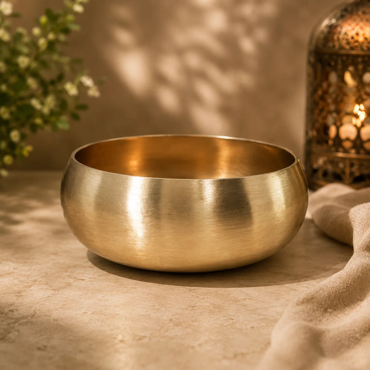 Lime (kansa)Bronze Curve Bowl